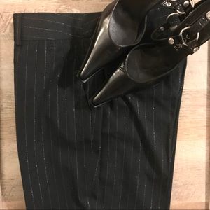 Merona Women’s Gold Pinstripe Dress Slacks